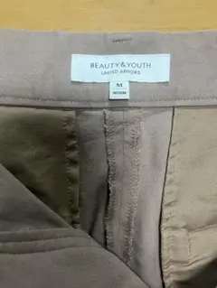 BEAUTY&YOUTH くすみピンク　スラックス M
