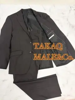 TAKAQ MALE&Co. スーツ セットアップ　黒　M　ストライプ　A5
