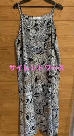 silent wothr サイレントワース　キャミワンピース　ペイズリー柄