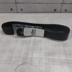 LACOSTE ブラックレザーベルト