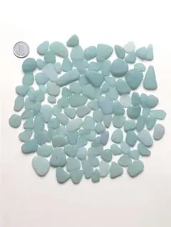 シーグラスNO840.ライトブルー系200g