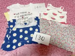 《訳あり》夏物4着まとめ　GLOBAL WORK UNIQLO等130 140