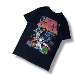 海外古着　STAR WARS　ムービーᎢシャツ　コミック　アメコミ　黒　M