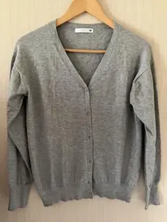 グレー Mサイズ 長袖カーディガン