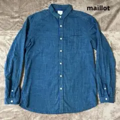 【美品】maillot マイヨ コットン素材 シャツ