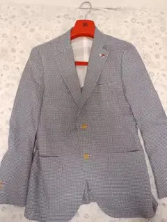 極上　イザイア　ISAIA SAILOR(セイラー)シルク　リネン混 2B