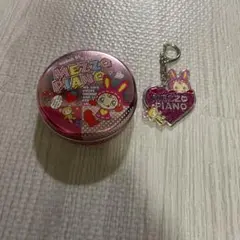 メゾピアノ　缶　ストラップ　平成レトロ