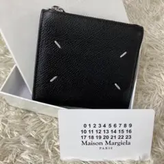 美品 マルジェラ 4ステッチ バイフォールド 二つ折り財布 コンパクトウォレット