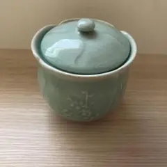 韓国青磁、沙音の大きな絵壺です 半額SALE☆ 韓国青磁、沙音の大きな絵壺です 優り 工芸品 - 工芸品