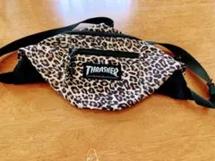 THRASHER ヒョウ柄 ウエストバッグ 茶色