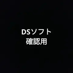 確認用 DSソフト