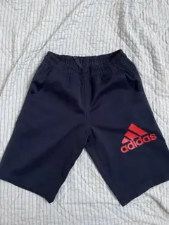 110cm アディダス adidas ネイビー ハーフパンツ ジュニア 子ども