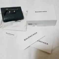 バレンシアガ三つ折り財布 ミニ財布 CLASSIC MINI WALLET 無地