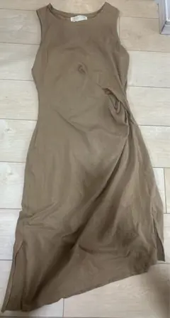 MICHAEL KORS ブラウン ノースリーブ ワンピース S