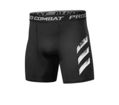 PRO COMBAT ブラックランニングショーツ