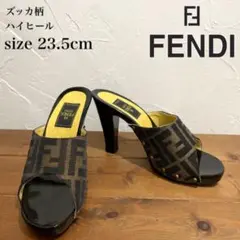 極美品 FENDI ズッカ柄 ハイヒール サイズ23.5cm バーバリー