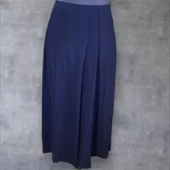 DoCLASSEラップワイドパンツ　ガウチョパンツ　ウエストゴム　サラサラ涼しい