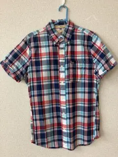 HOLLISTER 半袖シャツ Mサイズ チェック柄