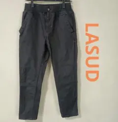 ヤマダヤ　LASUD　ストレッチパンツ　ブラック