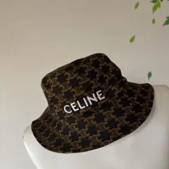 CELINE セリーヌ 未使用 本物 トリオンフ モノグラム バケットハット