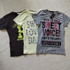 夏 トップス Tシャツ 半袖 160 3枚セット 新品タグ付きあり