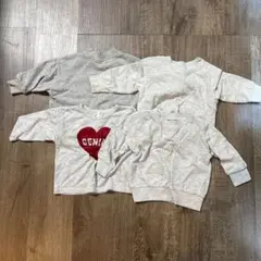 birthday 西松屋　トレーナー　スウェット　グレー　80cm