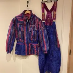 超レトロ ゴールドウィン ellesse エレッセ スノーボード スキー 上下