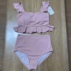 フリルビスチェハイウエストビキニ　セパレートビキニ　水着　XLかなり小さめ