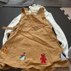 ミキハウス ジャンバースカート 100