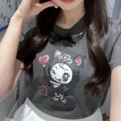 美品✨エブリン　デビリー　ベリエちゃん　Tシャツ ビジュー　刺繍　メゾピアノ