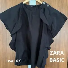 ZARA BASIC 黒 半袖シャツ ルーズフィット