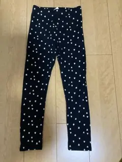 h&mハート柄 黒 レギンス140