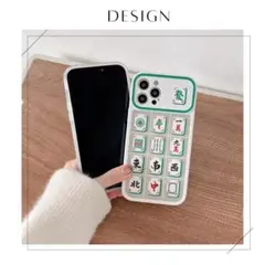 【アイフォン14】麻雀牌　iPhone14　クリア　ケース　カバー　F10040