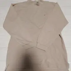Nike ベージュ 長袖Tシャツ モックネックロンT L 春