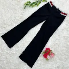 【美品】カステルバジャック　レディースゴルフパンツ　ブラック　黒