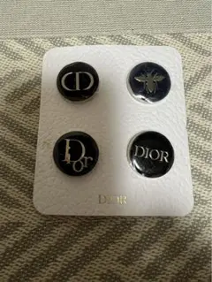 Dior ロゴ入りピンバッジ4個