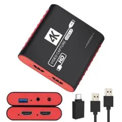 キャプチャーボード 4K HDMI パススルー機能 1080P 解説音声同時録音