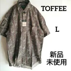 TOFFEE♡シャツ　柄シャツ　ペイズリー　おしゃれ