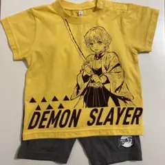 鬼滅の刃 我妻善逸 キッズ パジャマ上下セット イエロー 80cm