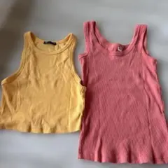 UNIQLO Mサイズ & ZARA Lサイズ タンクトップ2点セット