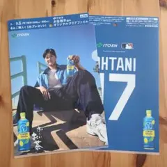 ⭐伊藤園 おーいお茶 大谷翔平 クリアファイル 2枚セット 非売品 レア