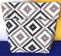 【新品未使用品・おまけ付き】ハンドメイド バッグインバッグ オルテガ モノトーン