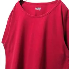 ベーシックエディション無地プレーン Tシャツ レッド 赤 L 古着
