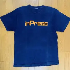 00s ビンテージ 企業 カンパニー(？) Tシャツ フェード Navy