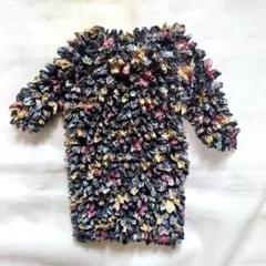 popcorn tops ポップコーントップス　グレーに花　新品