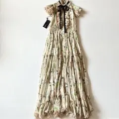 未使用級✨Sov. ソブ　2025SS　シフォンフリルワンピース　インナー付き