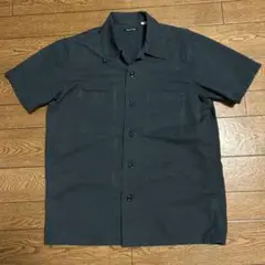 FREAK'S STORE ネイビーコットン 2ポケット半袖ワークシャツ