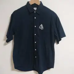 グラニフ ビューティフルシャドー ネイビー 半袖 シャツ ストレッチ