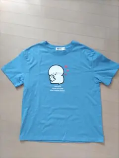 お文具といっしょ お文具さん Tシャツ M 青 半袖 Honeys