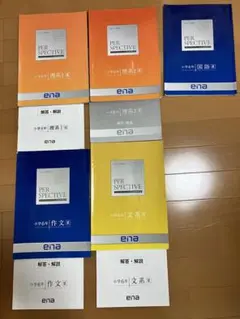 【2024受検用】ena小6年間テキスト、講習テキスト一式（41冊フルセット） 小6 ena 国語テキスト 上下 中学受験対策 都立中高一貫 解答解説